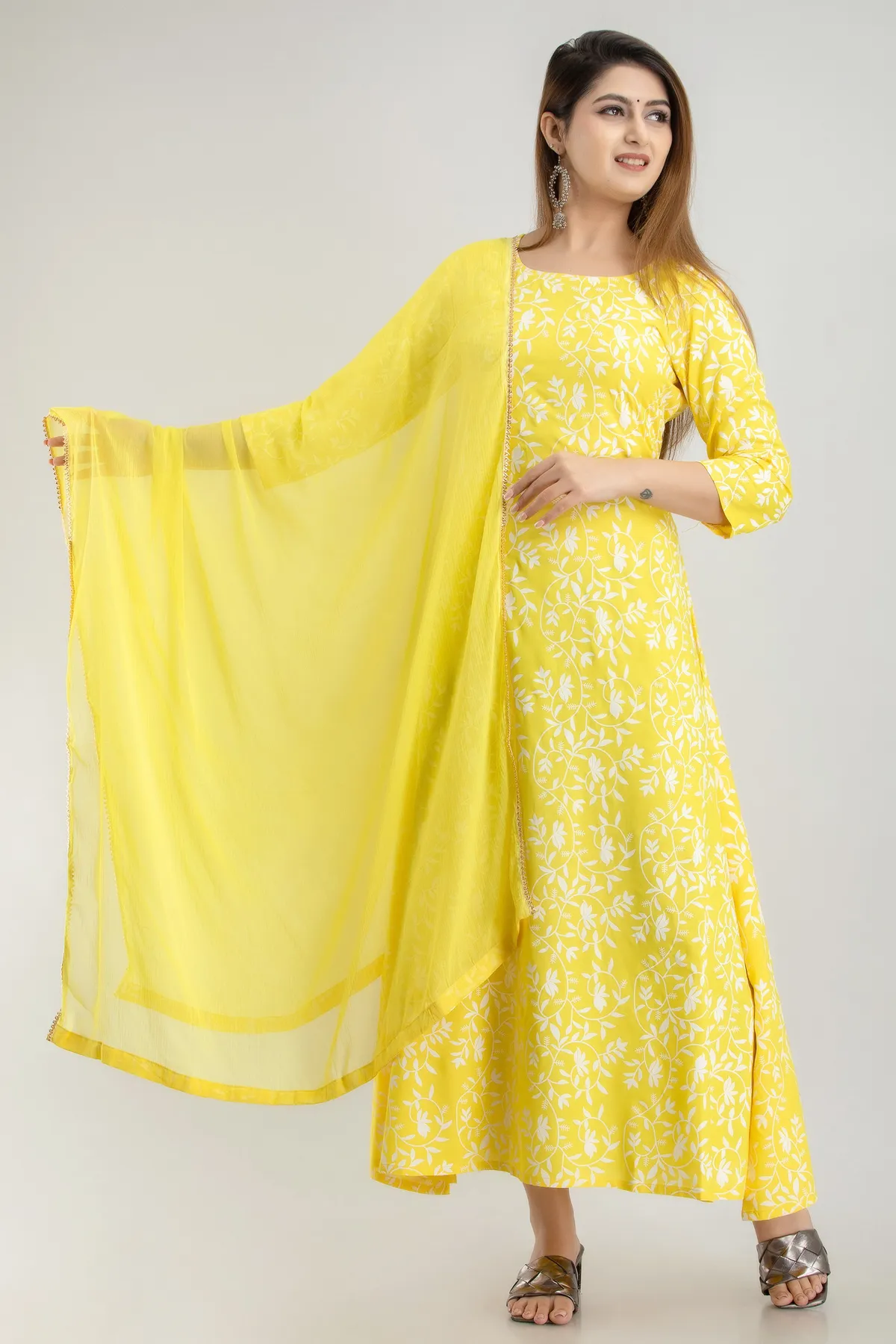 red viscose rayon embroidered kurta sharara set for women