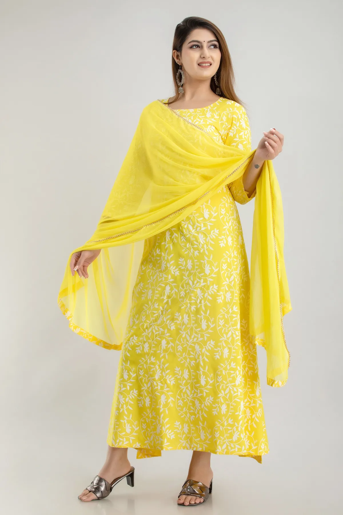 red viscose rayon embroidered kurta sharara set for women