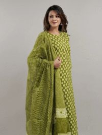 orange-cotton-blend-printed-kurta-pant-set-for-women