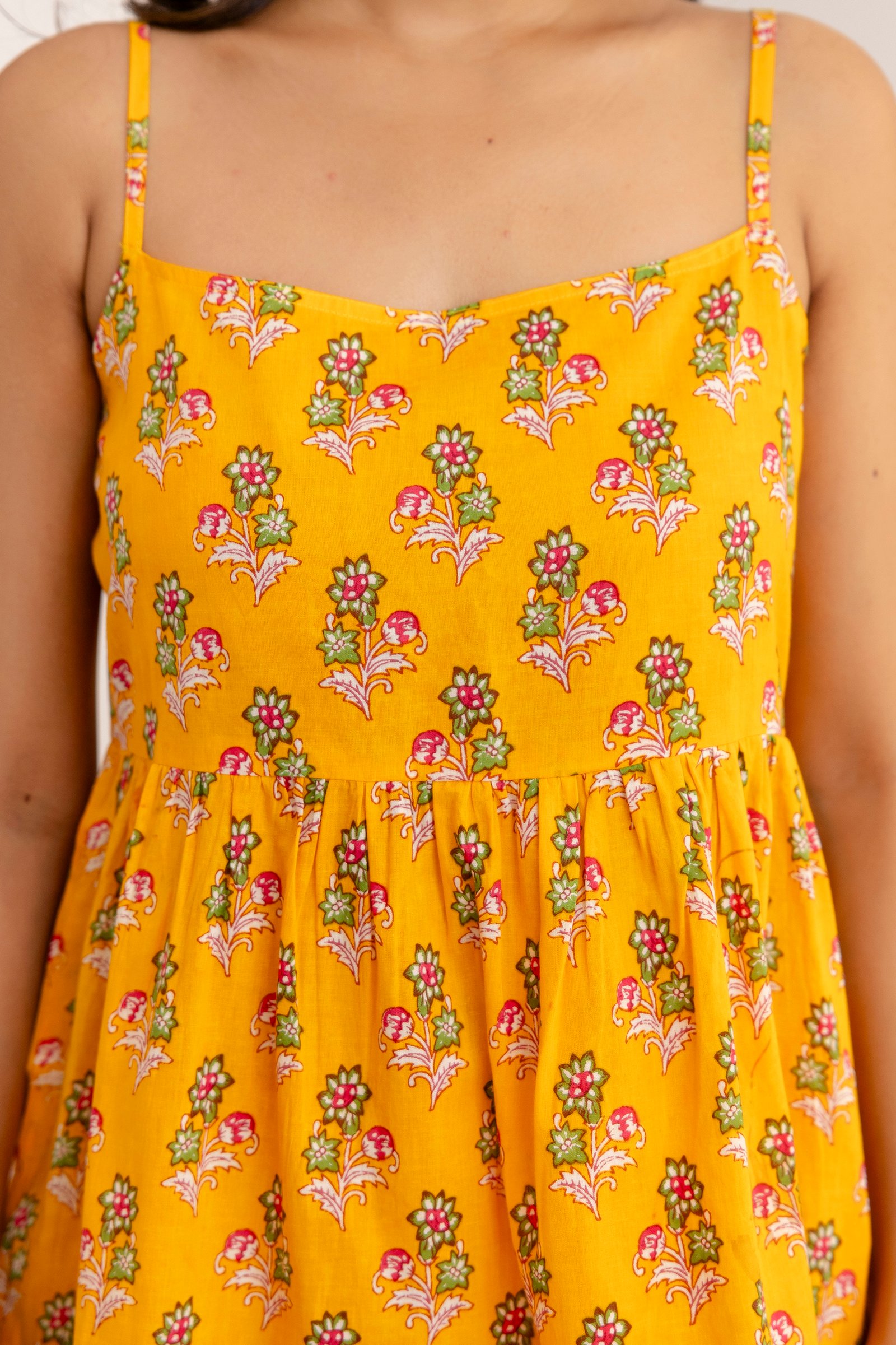 sunshine yellow floral print cami top & shorts co ord set sunshine yellow floral print cami top & shorts co ord set