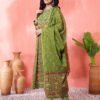green embrodary kurta plazzo with dupatta sets