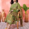 green embrodary kurta plazzo with dupatta sets