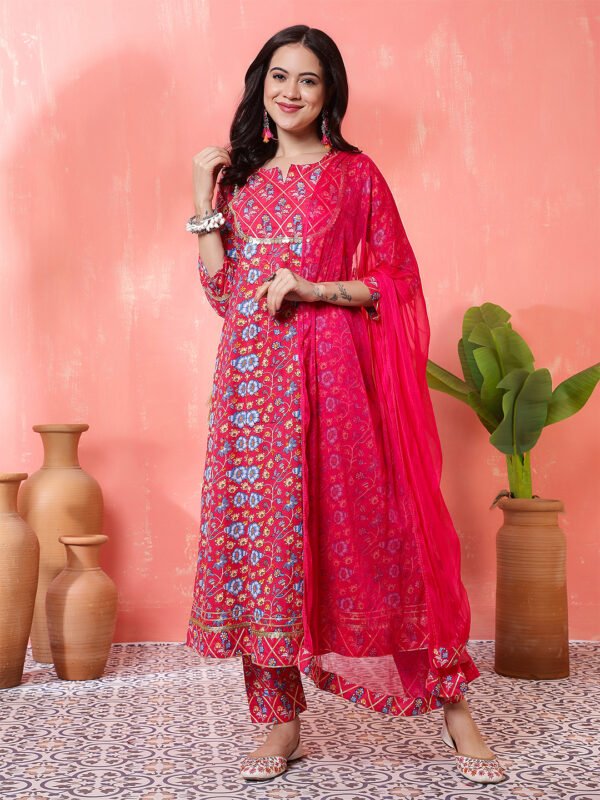 red-floral-printed-cotton-kurta-set-with-pants-elegant-ethnic-wear-for-women