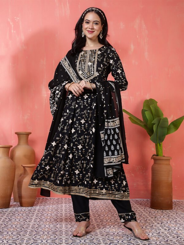 stunning-black-anarkali-suit-set-with-gold-and-white-embroidery-print