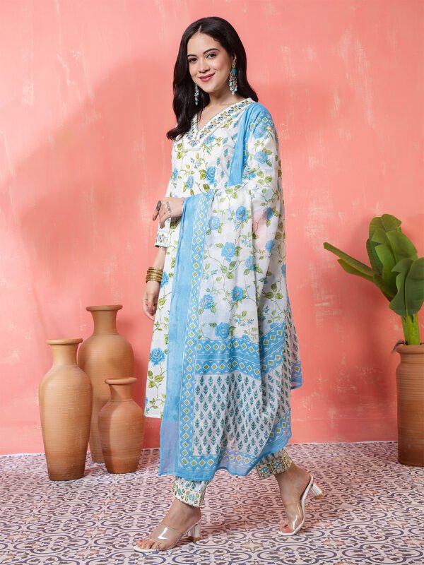 fresh-white-and-sky-blue-rose-floral-print-salwar-suit-set